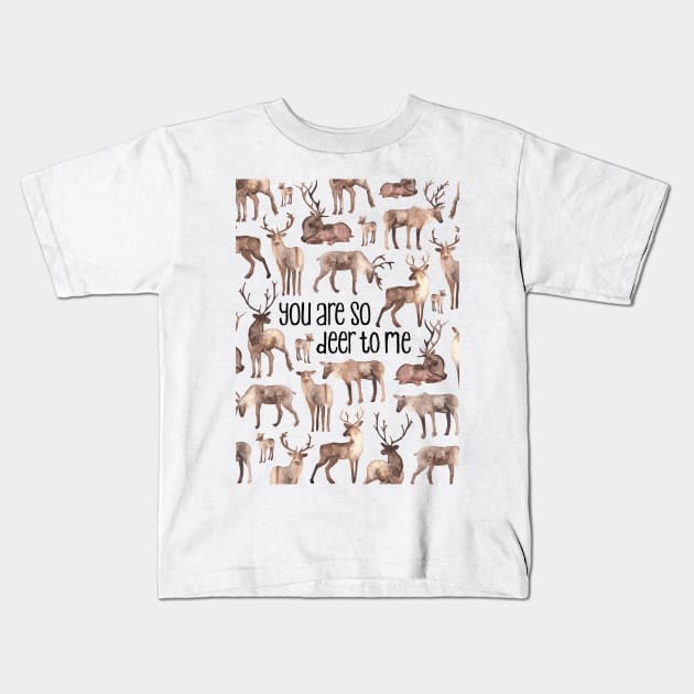 Deer Kids T-Shirt by Elena_ONeill